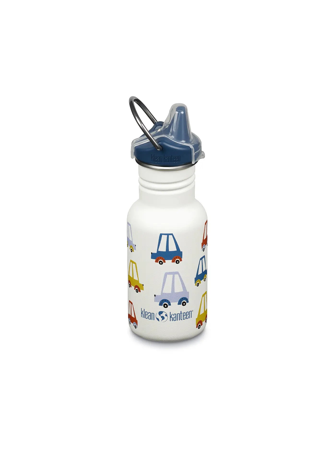 KLEAN KANTEEN | Kinder Trinkflasche Classic 355ml Sippy Cap | weiss